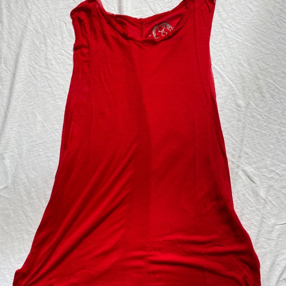 Blue Life Red Shirt